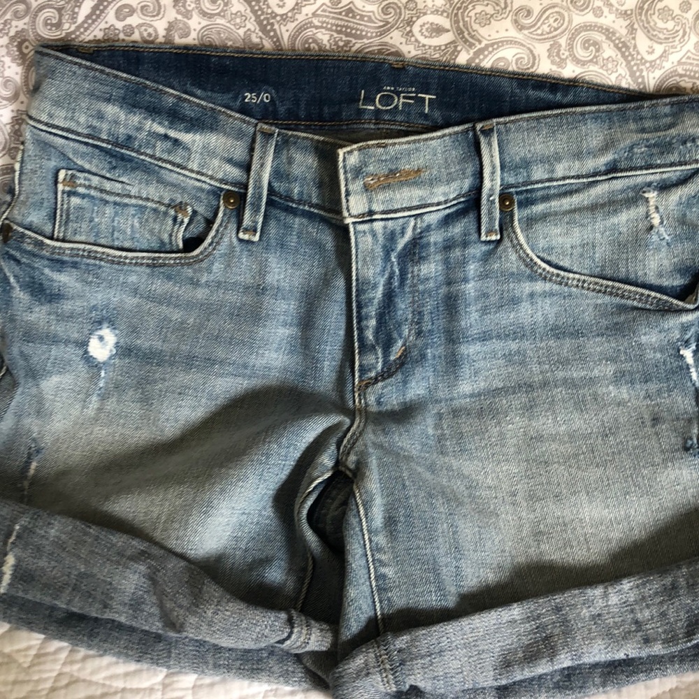 Denim shorts